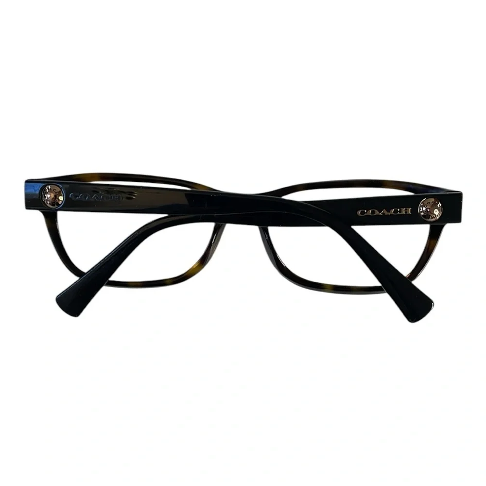 Coach women’s eyeglasses and case.‎ Frames only. Coach logo on temples. Black.